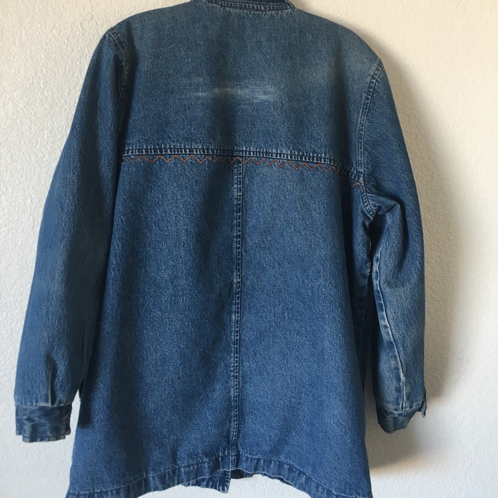 🐻VTG embellished soft denim boho jacket - Picture 2 of 16